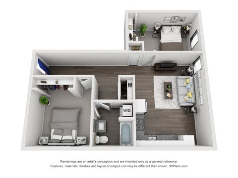 2 bed 1 bath at Brickside Heights Apartments, Millcreek, UT